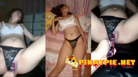 Pinay Sex Pinasukan ng dildo habang tulog