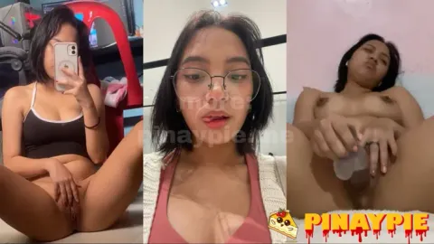 Pinay Sex Pikit na bilat pinasukan ng pekeng burat